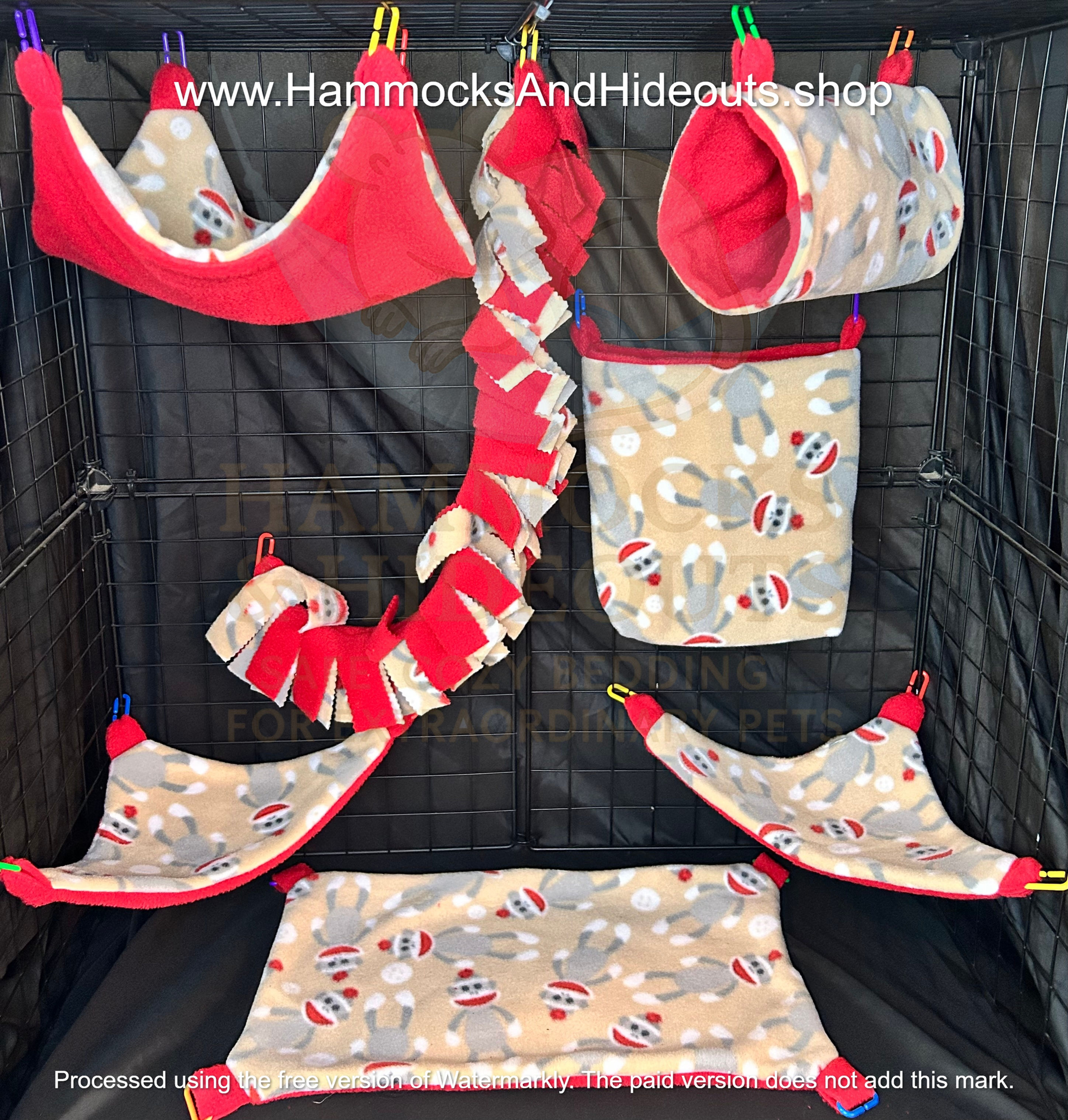 Sock Monkey Cage Set