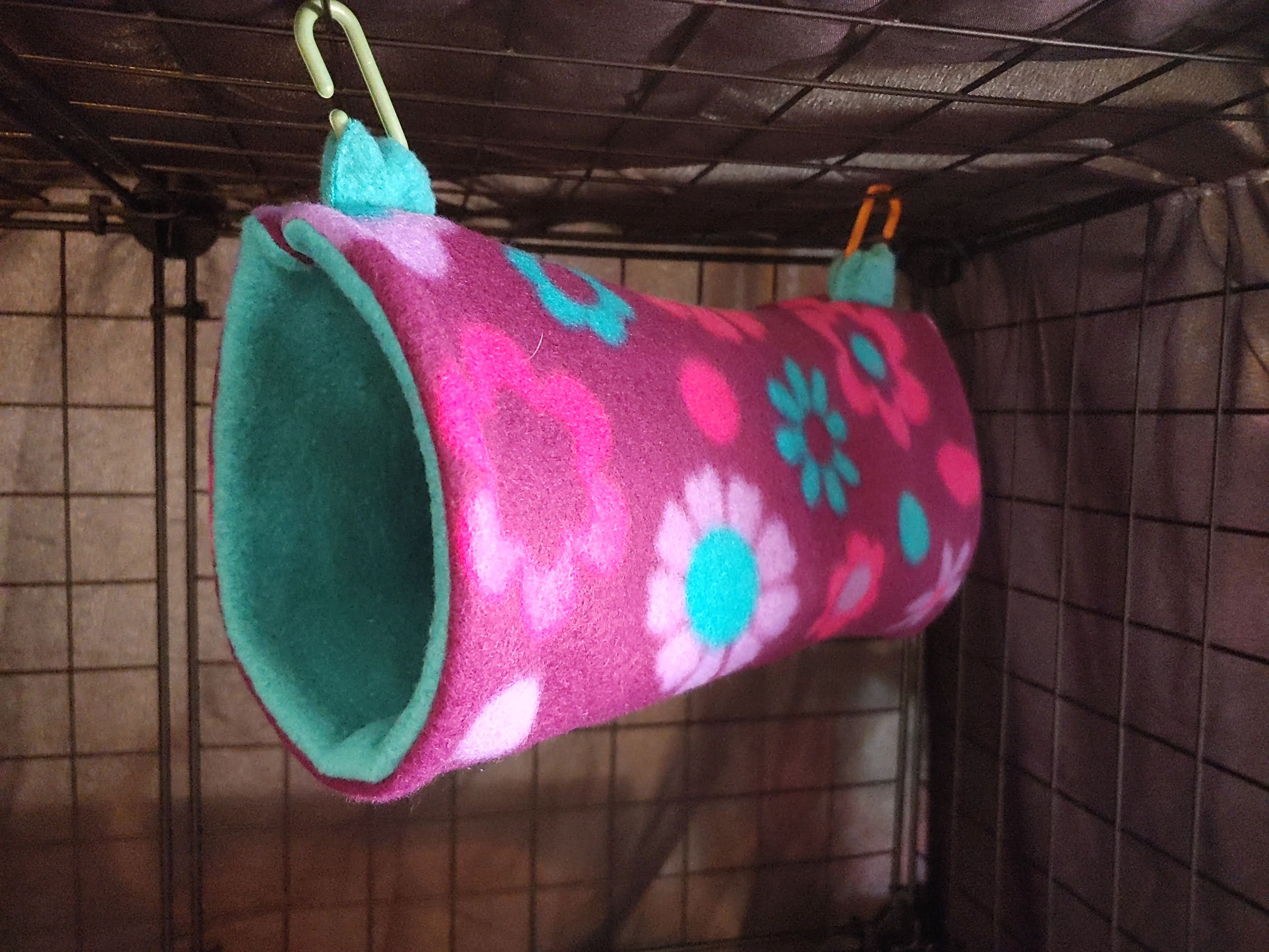 Blue & Magenta Flowers Tunnel