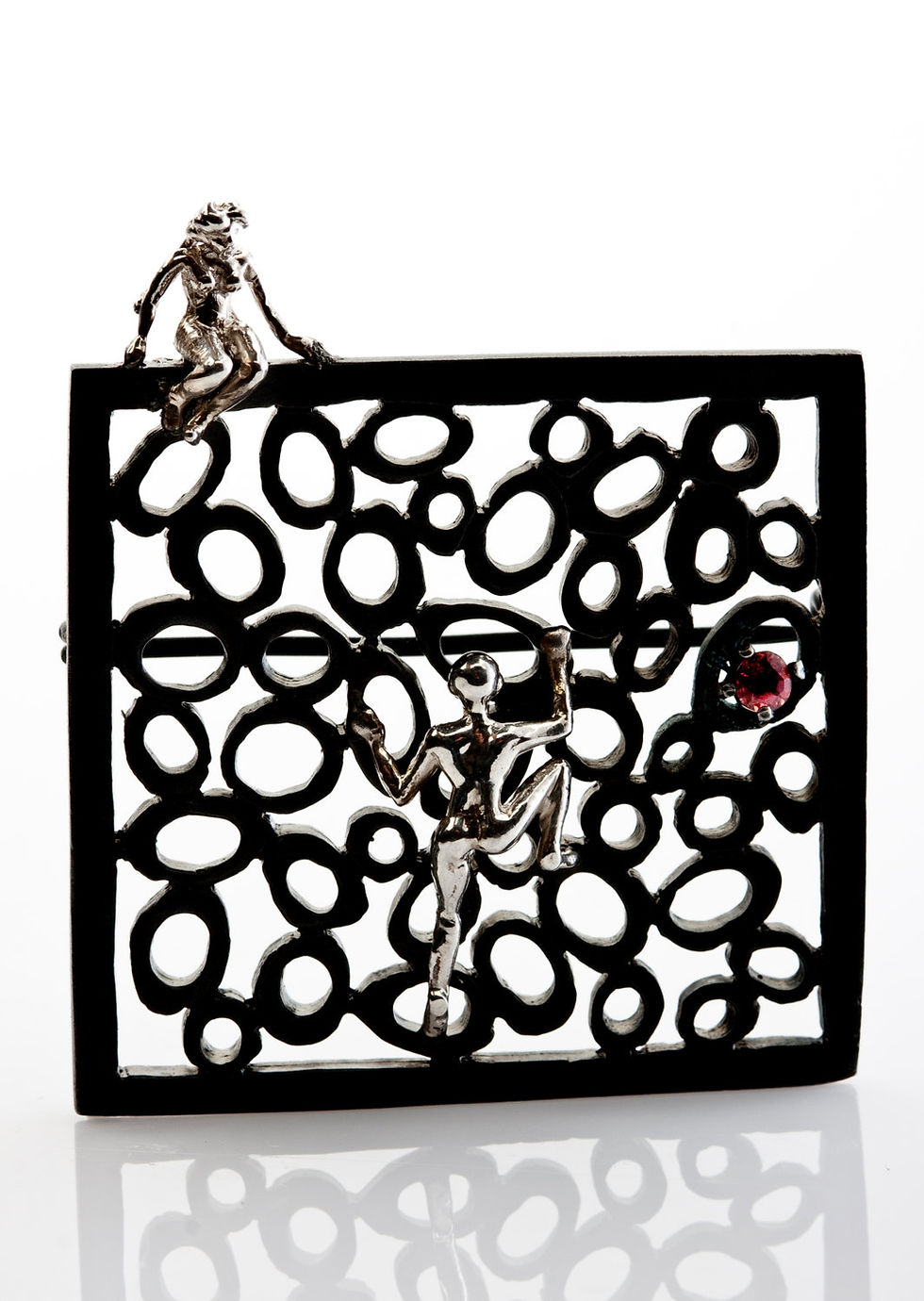 Thumbnail: Reaching a Woman Brooch