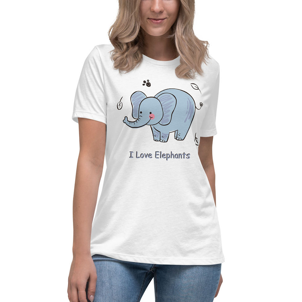 I Love Elephants - Relaxed T-Shirt