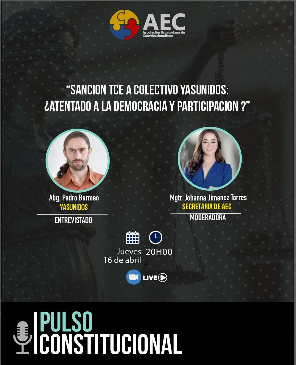 🎙️Pulso Constitucional: Entrevista a Pedro Bermeo (YASUNIDOS)