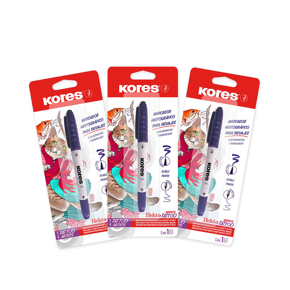 Kit Marcador Hekto Tattoo 3 Piezas