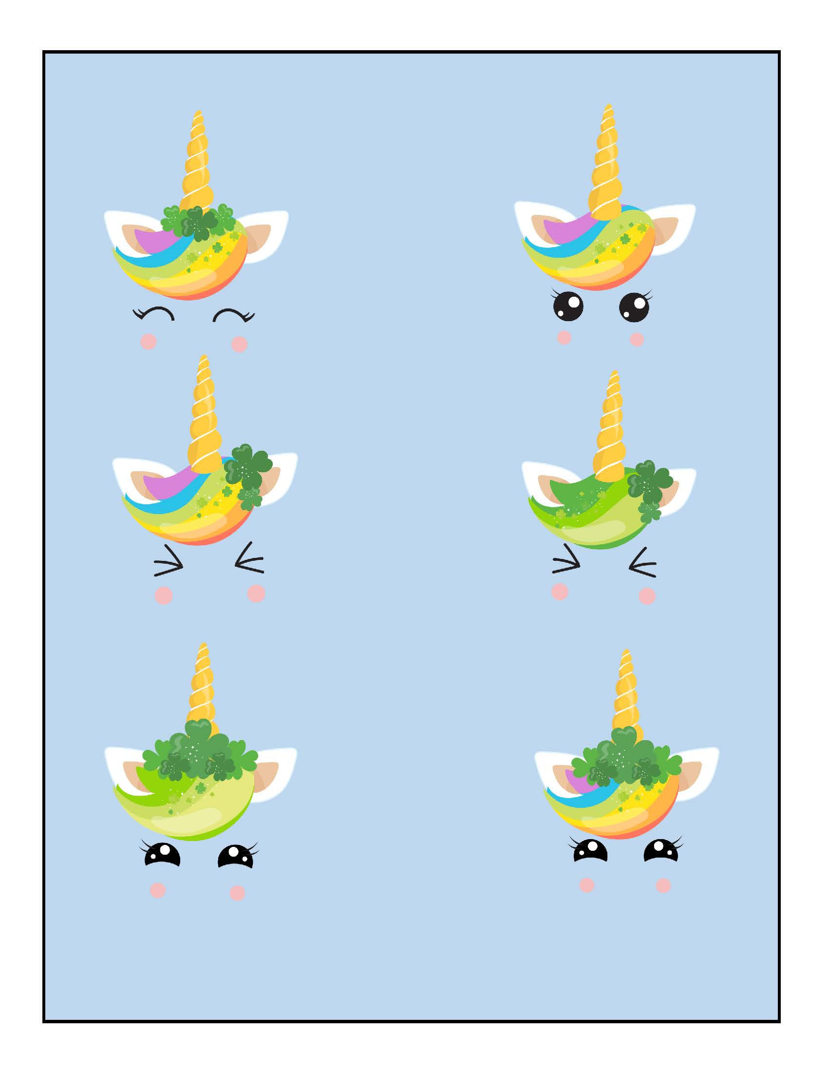 Edible Wafer Cutouts - Lucky Unicorns