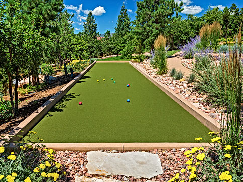 Artificial turf bocce ball court installed in Colorado Springs