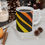 Thumbnail: Rainbow Striped Ceramic Mug, (11oz, 15oz)