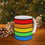 Thumbnail: Rainbow Striped Ceramic Mug, (11oz, 15oz)