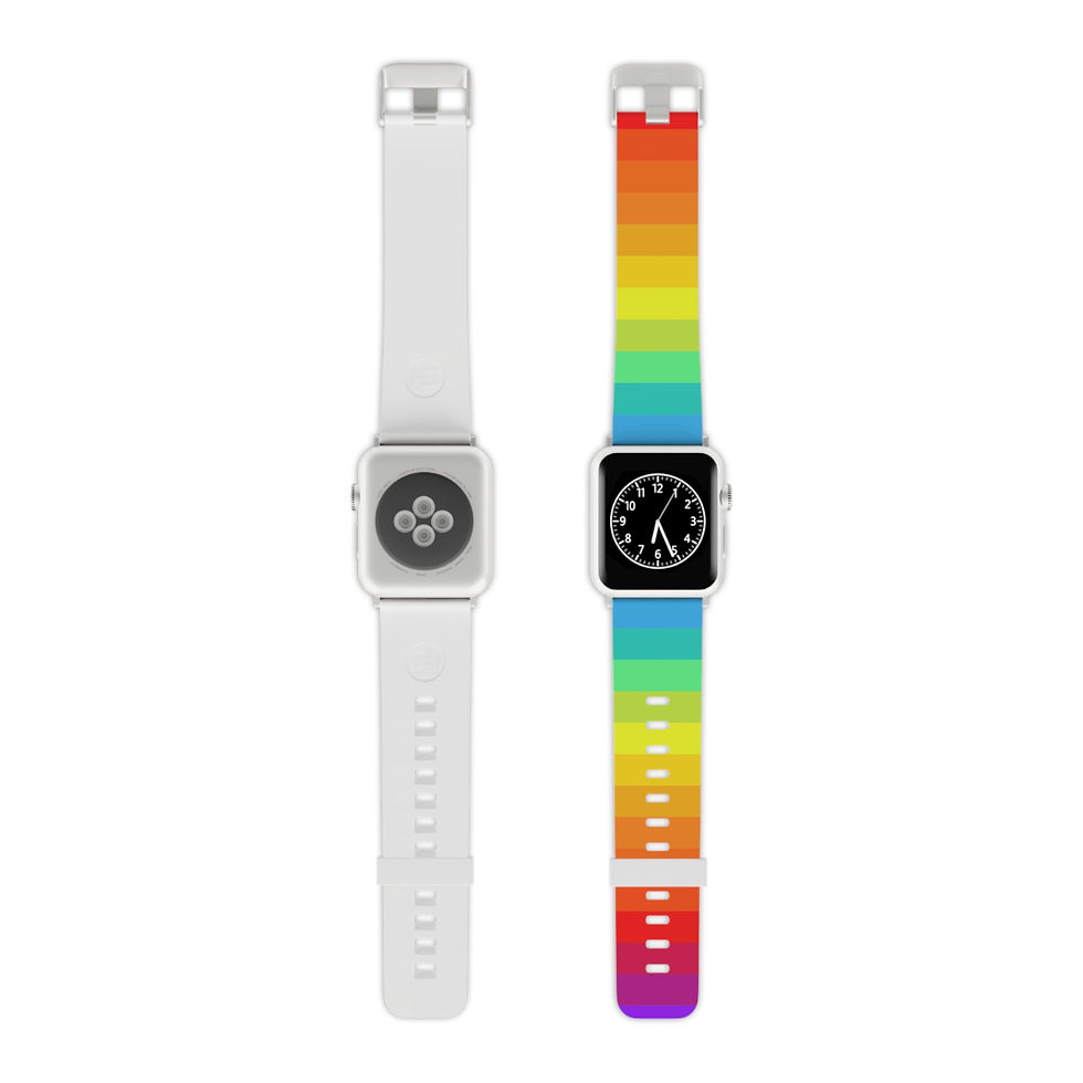 Thumbnail: Rainbow Striped Watch Band for Apple Watch