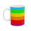 Thumbnail: Rainbow Striped Ceramic Mug, (11oz, 15oz)