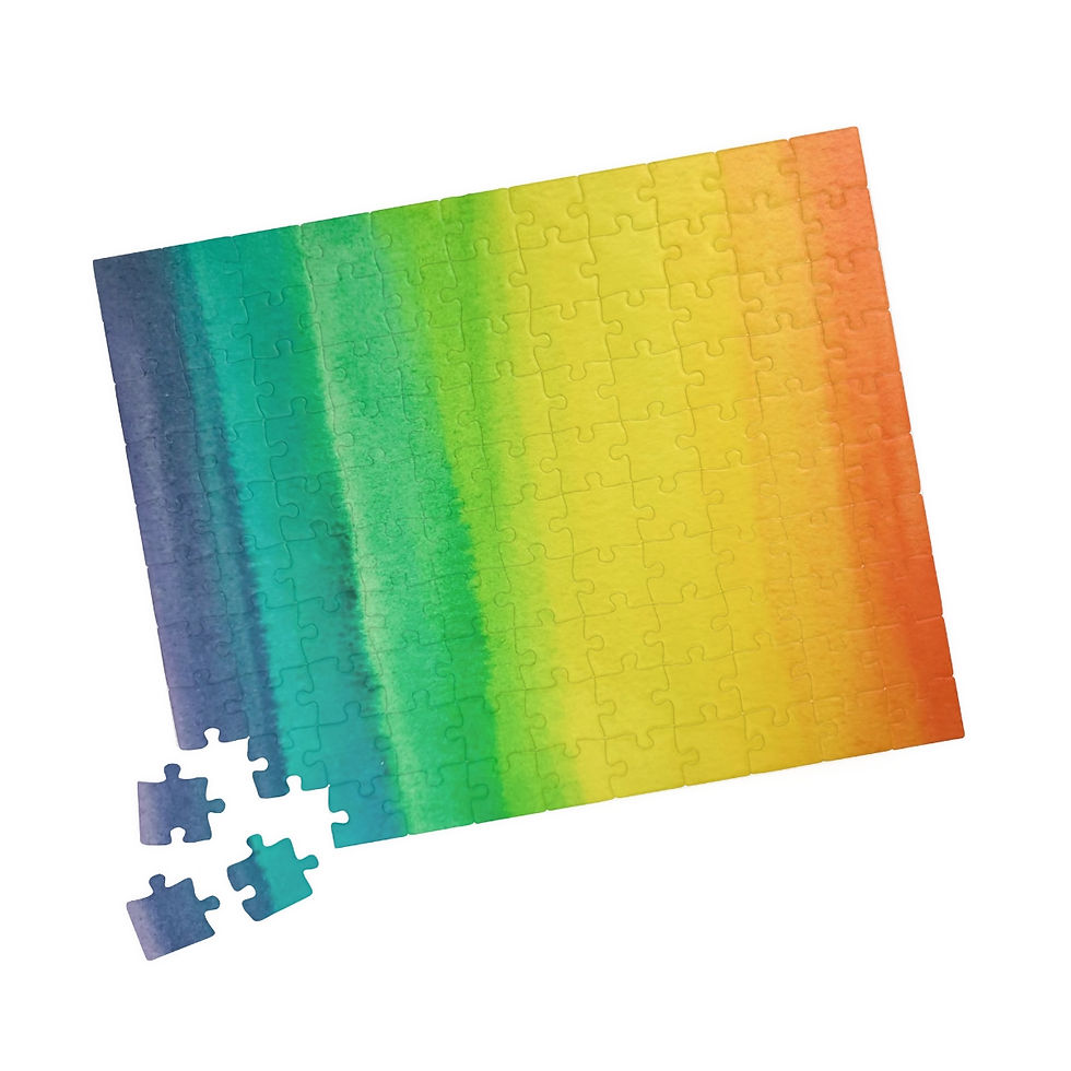 Rainbow Watercolor Puzzle, 252 pieces