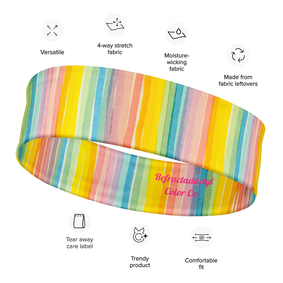 Pastel Rainbow Headband