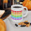 Thumbnail: Rainbow Dotted Ceramic Mug, (11oz, 15oz)