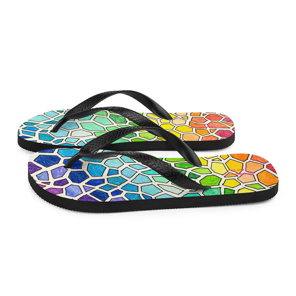 Thumbnail: Rainbow Tile Flip-Flops