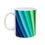Thumbnail: Rainbow Striped Ceramic Mug, (11oz, 15oz)