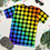 Thumbnail: Rainbow Spots Men's t-shirt in Black