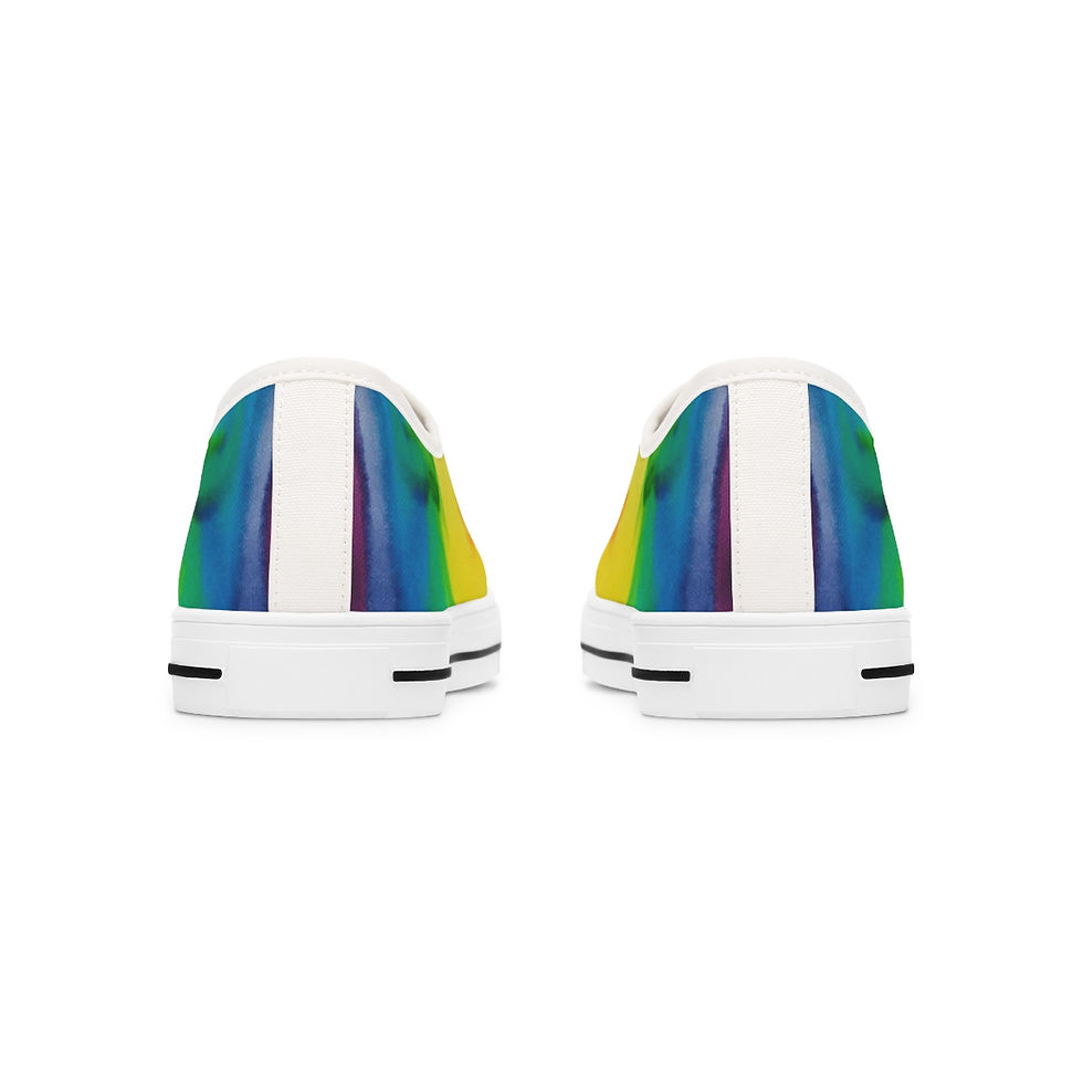 Thumbnail: Rainbow Bleed Women's Low Top Sneakers