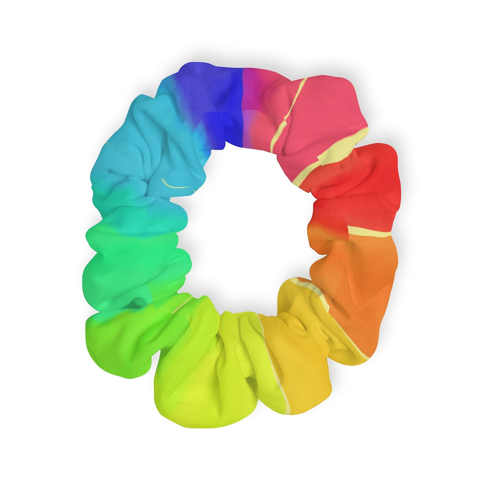 Thumbnail: Bright Rainbow Spectrum Scrunchie