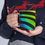 Thumbnail: Rainbow Striped Ceramic Mug, (11oz, 15oz)