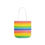 Thumbnail: Rainbow Line Art Polyester Canvas Tote Bag 