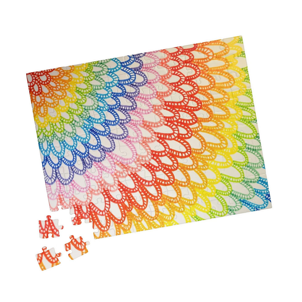 Rainbow Scales Puzzle, 110 pieces