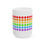 Thumbnail: Rainbow Dotted Ceramic Mug, (11oz, 15oz)
