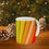Thumbnail: Rainbow Striped Ceramic Mug, (11oz, 15oz)