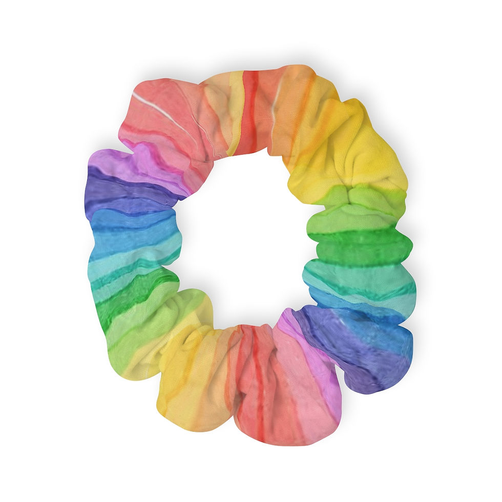 Rainbow Spectrum Scrunchie