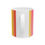 Thumbnail: Rainbow Striped Ceramic Mug, (11oz, 15oz)