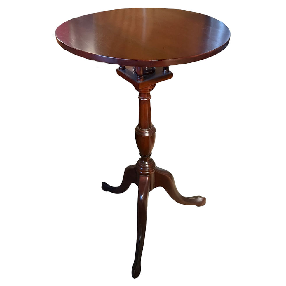 Thumbnail: Monticello Birdcage Rotating Mahogany Candle Stand