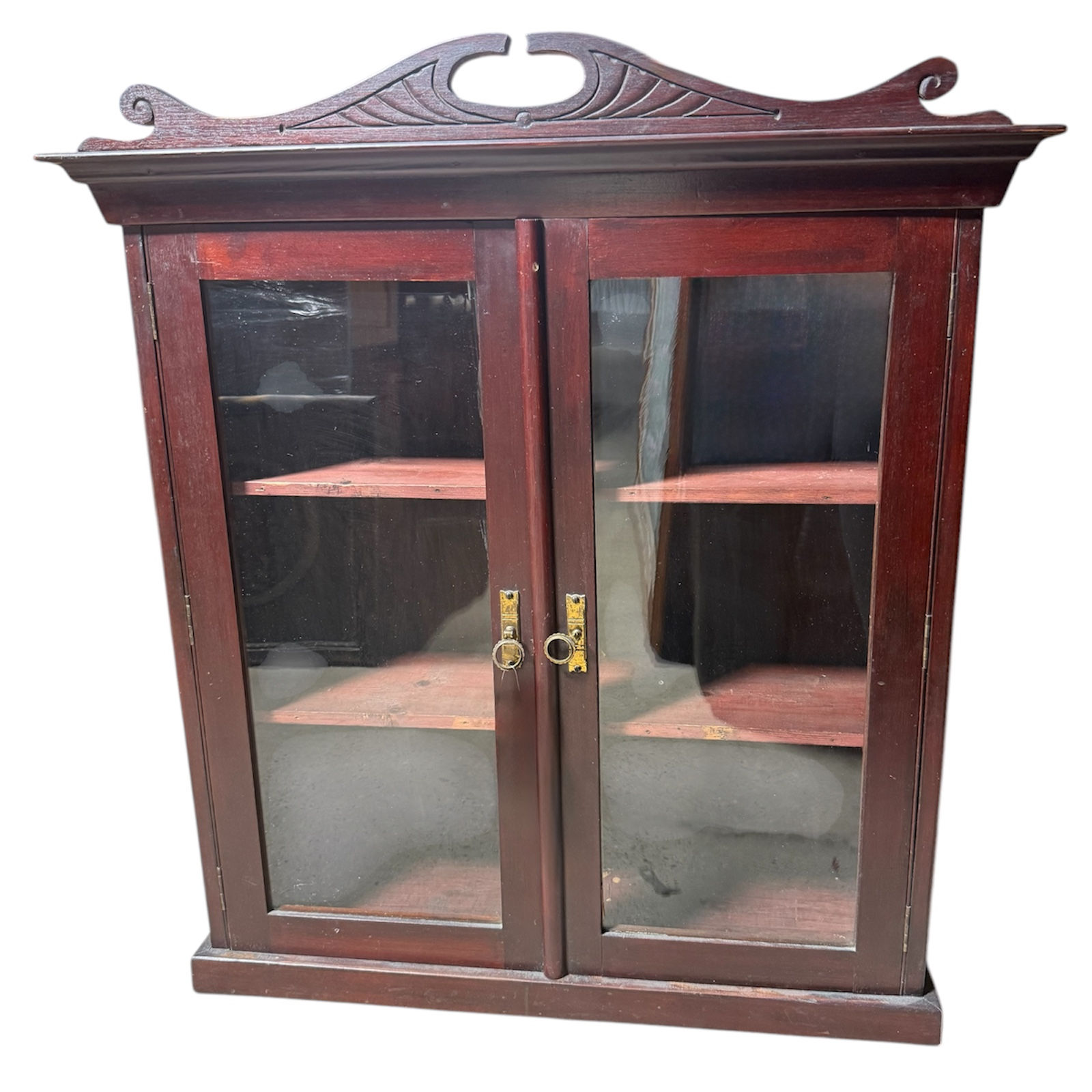 Antique Mahogany Hutch / Display Cabinet
