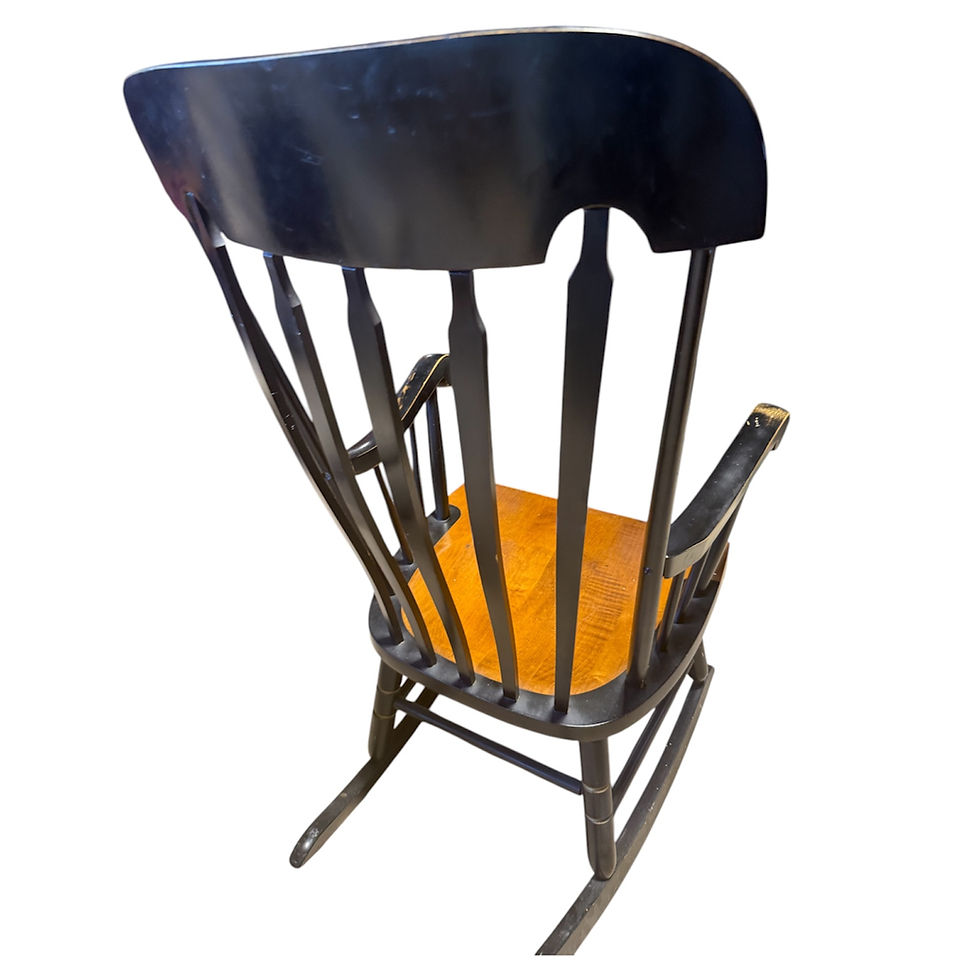 Thumbnail: Vintage Hitchcock Wooden Stenciled Rocking Chair