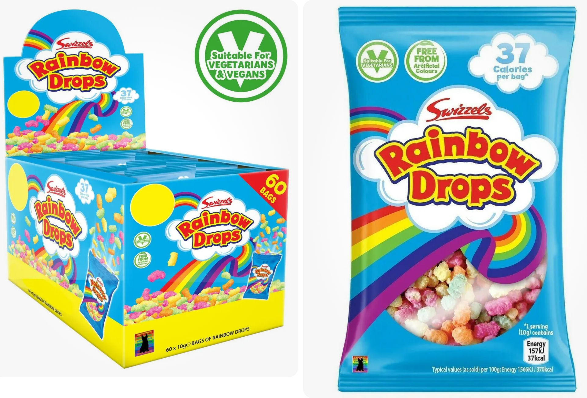 Rainbow drops