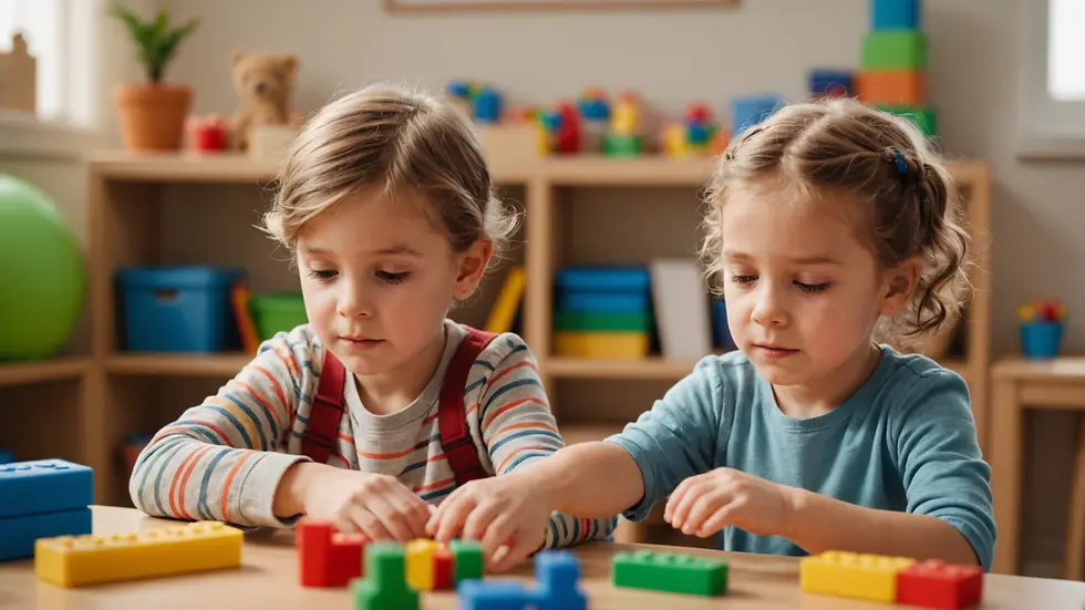 Child engaged in ABA therapy
