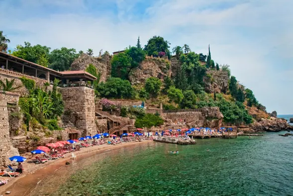 antalya kaleici mermerli beach
