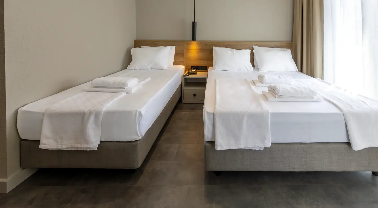 A cosy accommodation experience in Antalya Konyaalti in a room with balcony for 3 people.