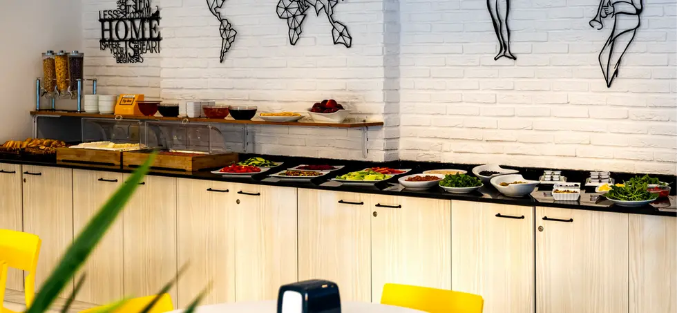 otel büfesinin şık ve konsept görüntüsü