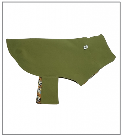 Thumbnail: Eco Pup Dog Fleece Coat Green