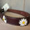 Thumbnail: Leather Dog Collar Bee and Daisy