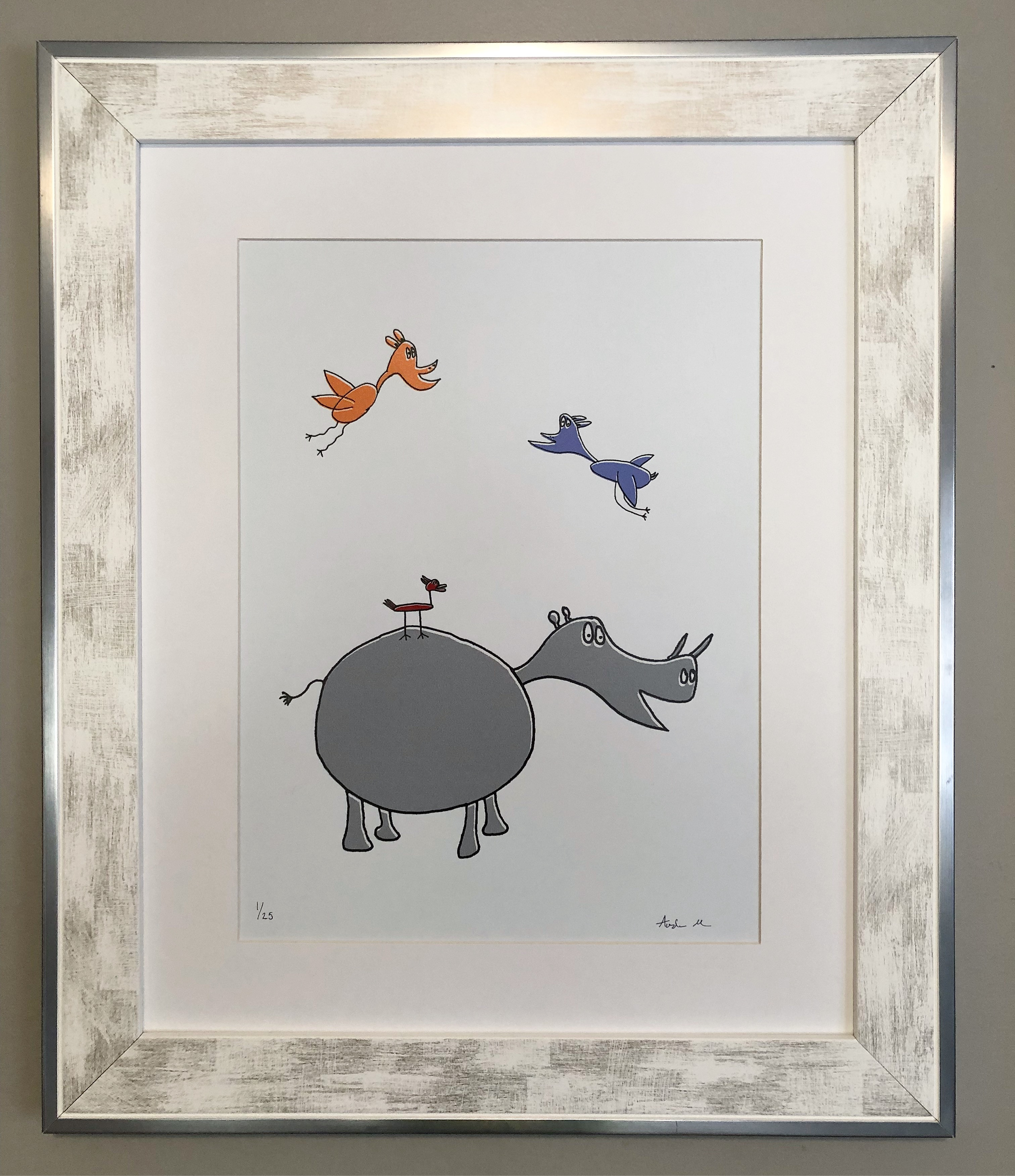 "Rhino and Friends" - Custom Art by Austin Mihm