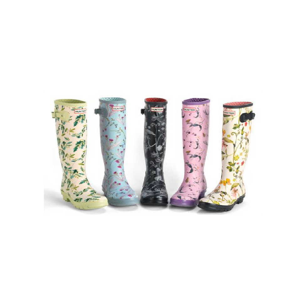 Collection bottes Hunter hautes fleuries