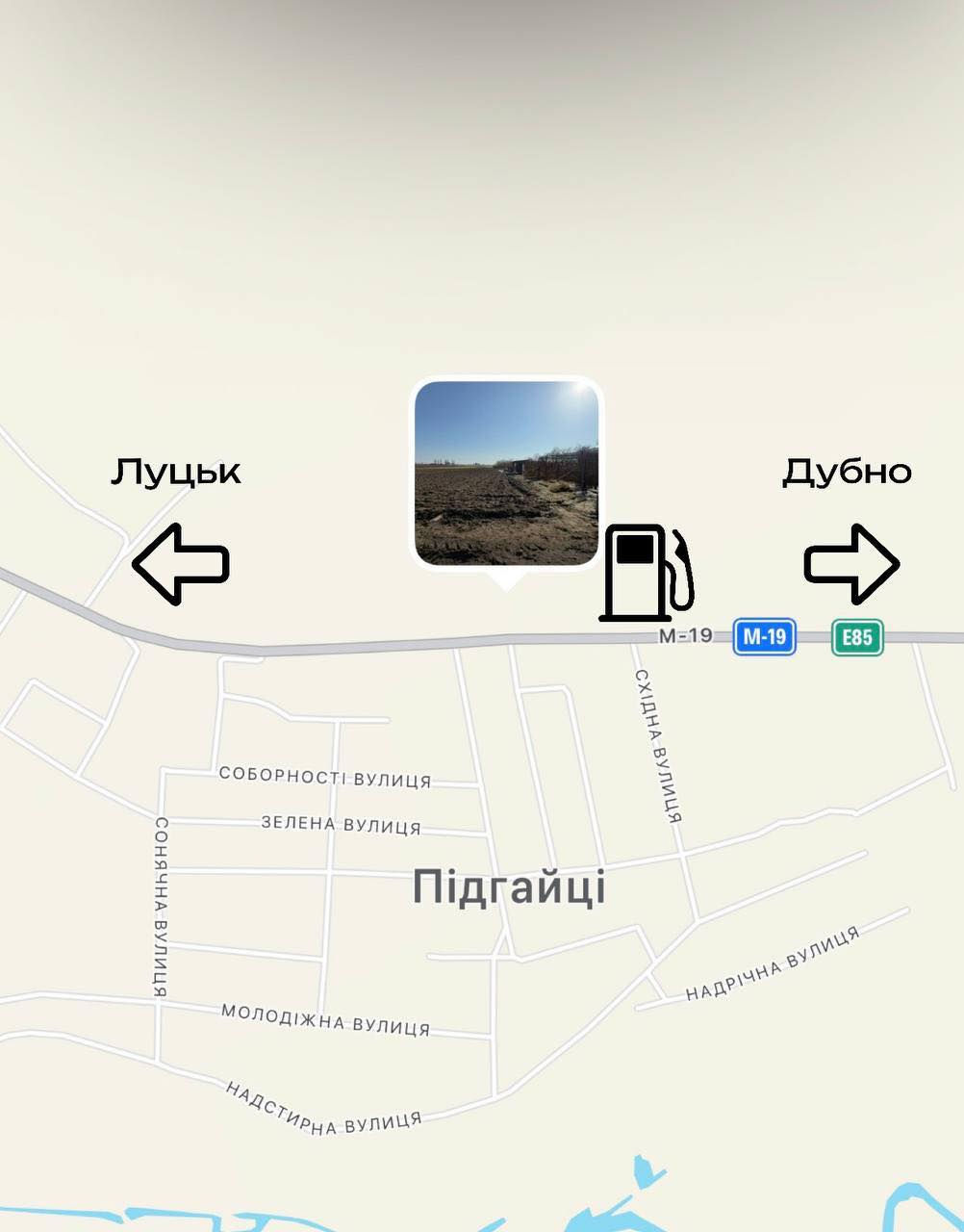 Земельна ділянка Луцьк, с. Підгайці