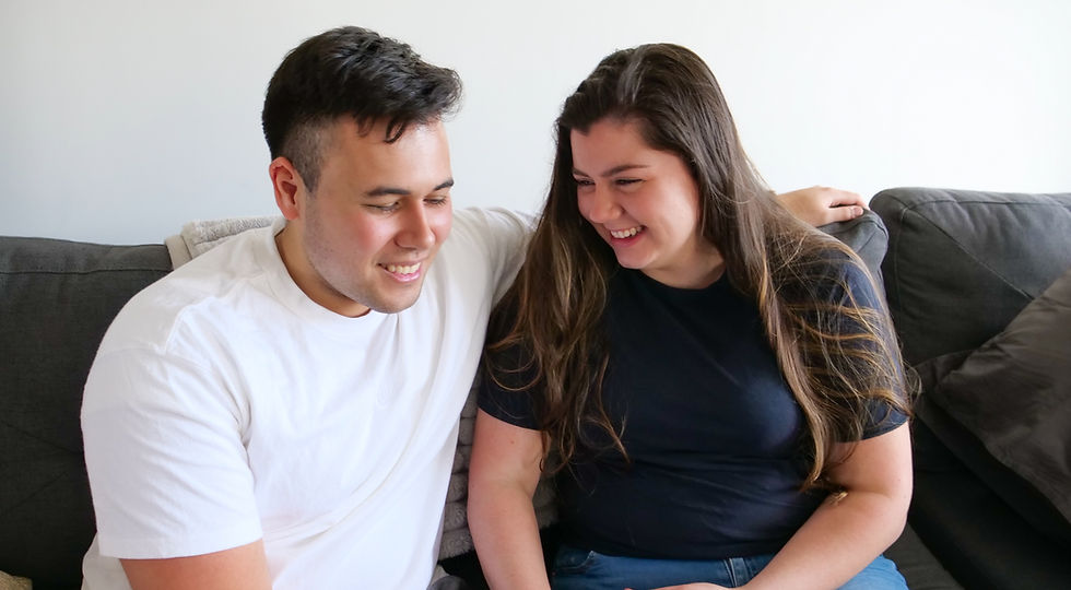 Young Pasifika Couple Happy and Dreaming About Homeownership in New Zealand