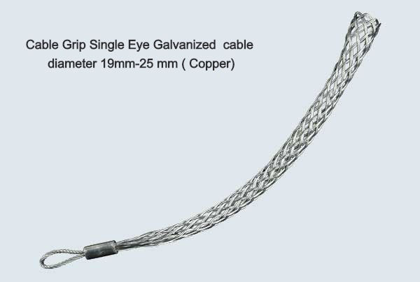 Cable Grip Single Eye Galvanized cable diameter 19mm-25 mm ( Copper)