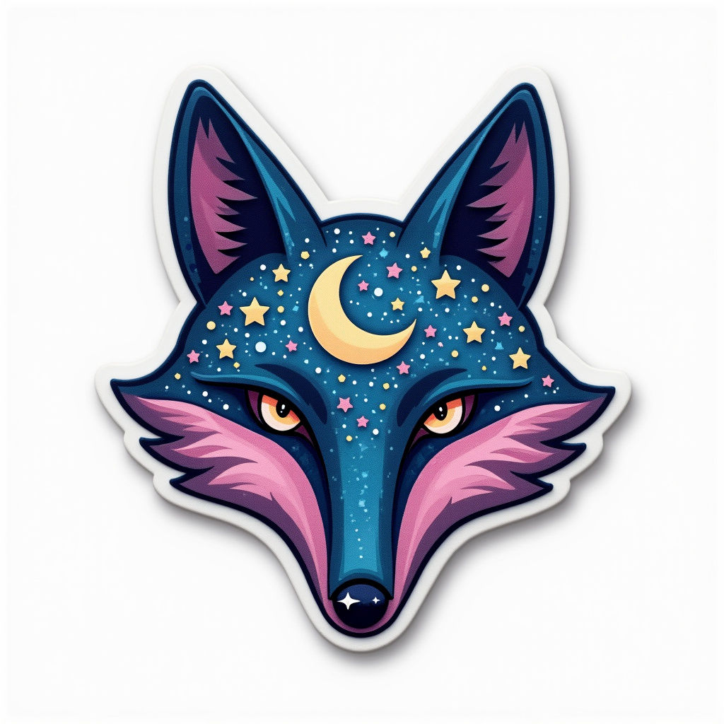 Cosmic Fox Sticker