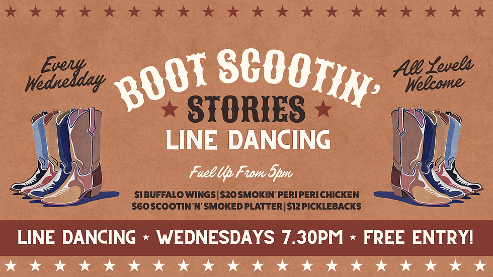 Boot Scootin' Stories FREE Line Dance Class