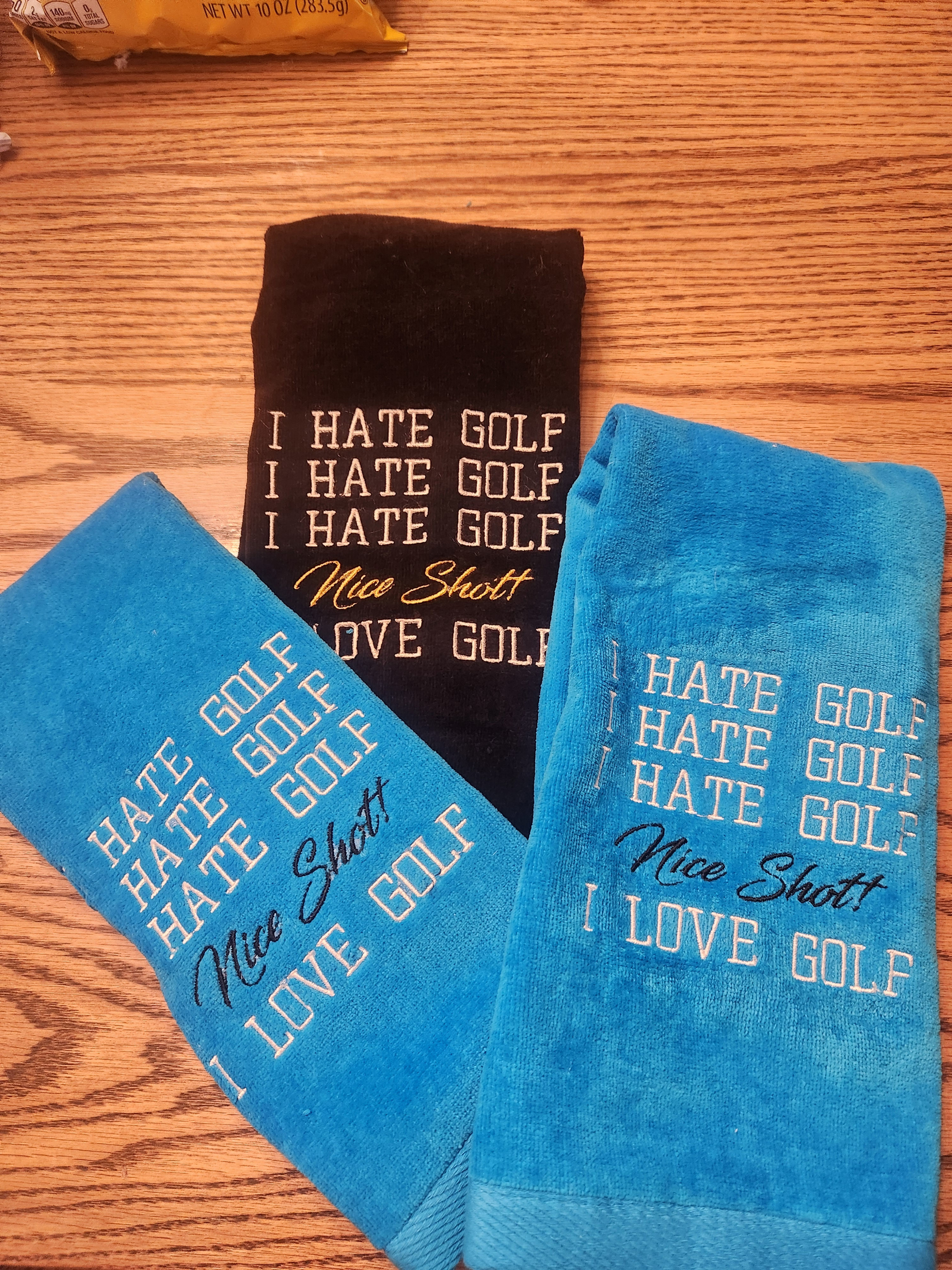 Custom embroidered Premium golf towels 