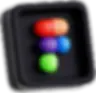 Ícono de Figma, herramienta de diseño colaborativo en la nube para interfaces y prototipos.