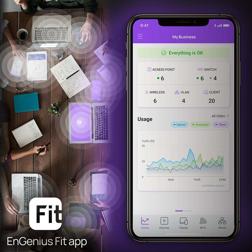 Thumbnail: EnGenius Fit 2x2 Indoor Wireless Wi-Fi 6 Access Point