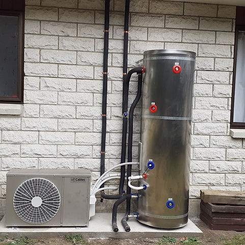Calitec heat pump hot water system 2023