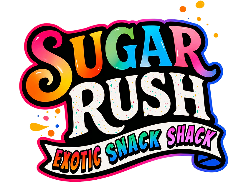 Sugar Rush Exotic Snack Shack Logo