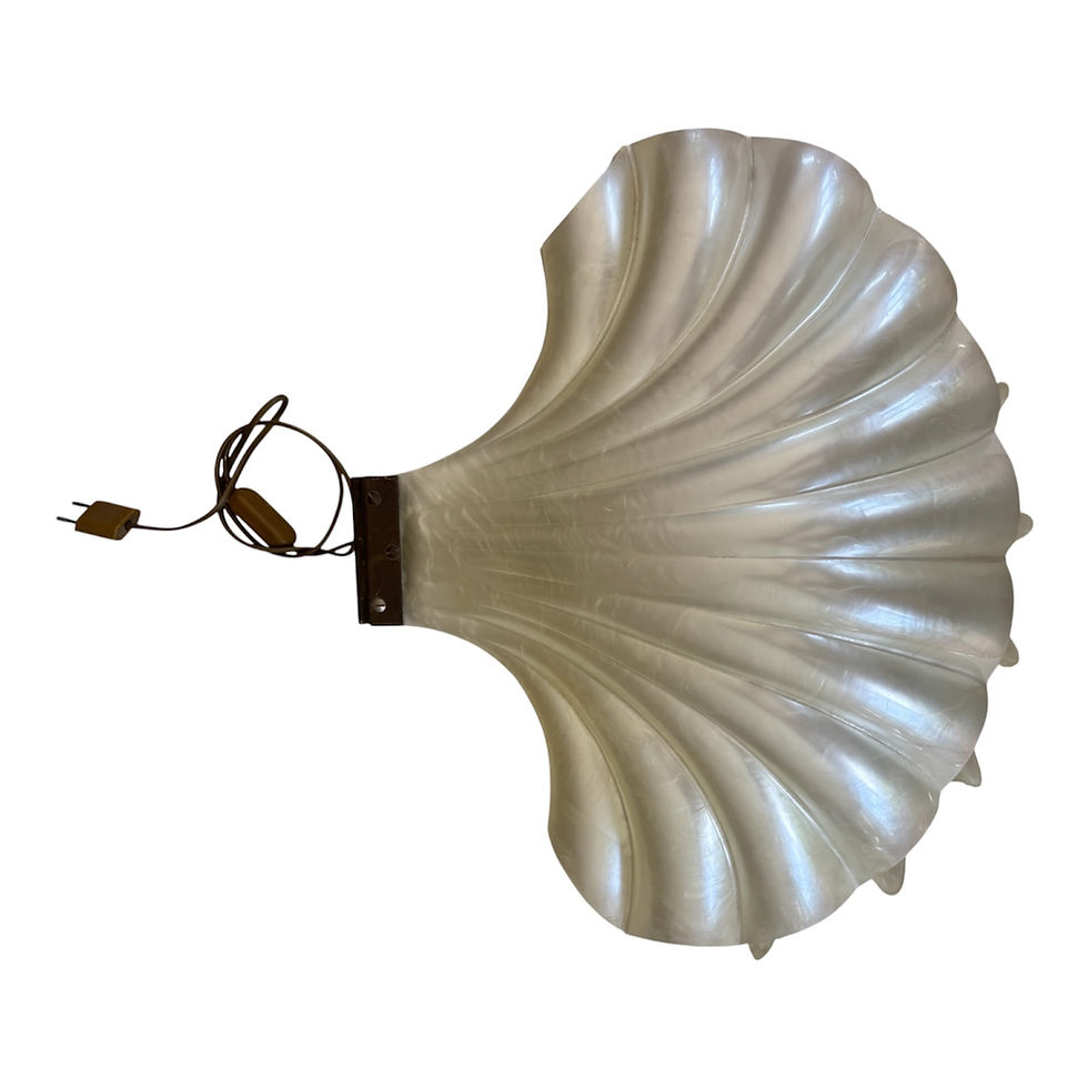 Miniature : Liane ROUGIER pour MAISON ROUGIER Importante lampe à poser « Coquillage », 1970-1975